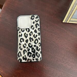 kate spade Black Leopard Print iPhone Case